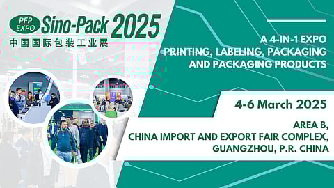 Sino-Pack - 4 to 6 March 2025 at the China Import and Export Fair Complex Area B in Guangzhou  