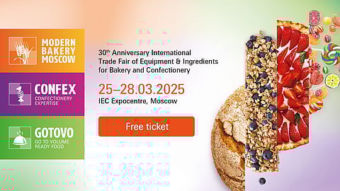 Modern Bakery | Confex - 25 to 28 March - IEC Expocentre, Moscow