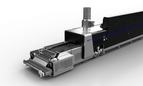 The new E-Bake G2 tunnel oven from GEA significantly reduces energy consumption in industrial baking