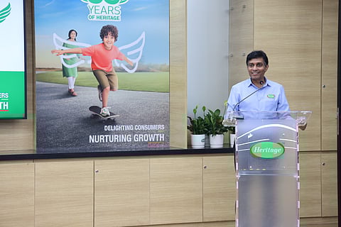 Srideep Kesavan, CEO, Heritage Foods at the 34th Foundation Day