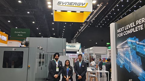L to R - Harbinder Kathuria, vice president – Regional SKA (Strategic Key Accounts), Asia, Oceania & Africa; Komal Purbry, Communications Manager - AMEA; and Navin Tiwari, sales director – Synergy