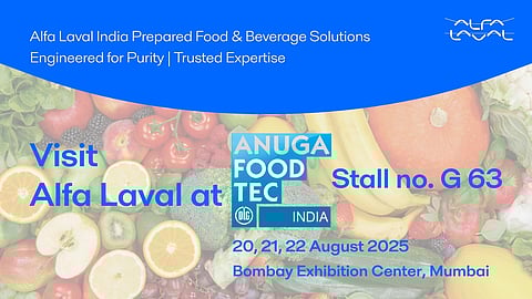 Meet Alfa Laval at Anuga FoodTec India 2025 and explore how innovation, purity, and trusted expertise can drive your business forward.