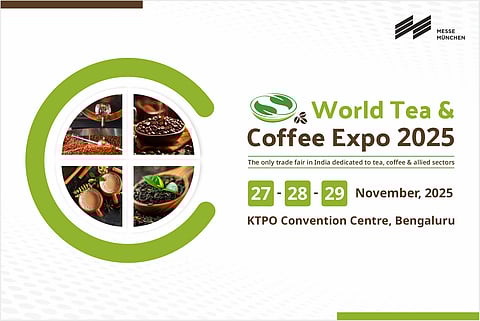 World Tea & Coffee Expo - 27 to 29 November 2025 at the KTPO Convention Centre, Bengaluru