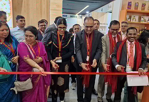 Dignitaries inaugurate the APEDA India Pavilion at Anuga Food Fair 2025 in Cologne, Germany.
