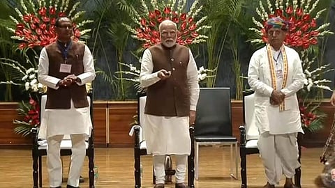 Prime Minister Narendra Modi launches two major schemes in the agriculture sector with an outlay of Rs 35,440 crore