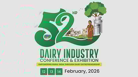 52nd edition of  Dairy Industry Conference & Exhibition – 12 to 14 February 2026 at Yashobhoomi, Dwarka, New Delhi