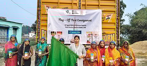 GI-Tagged Mithila Makhana from Purnia makes first-ever sea shipment to Dubai