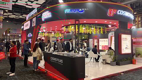 Cosmo Films booth at PLASTINDIA 2026