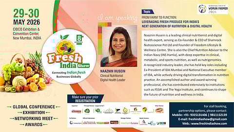 Fresh India Show 2026 to spotlight Naaznin Husein on the future of nutrition and digital health integration