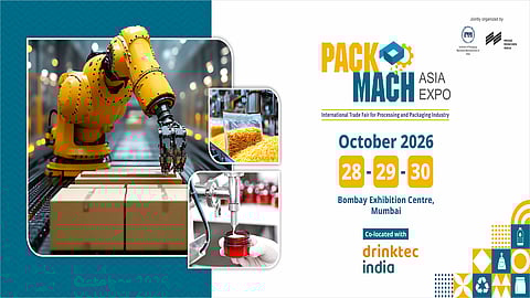 PackMach Asia Expo - 28 to 30 October 2026 at Bombay Exhibition Centre, Mumbai