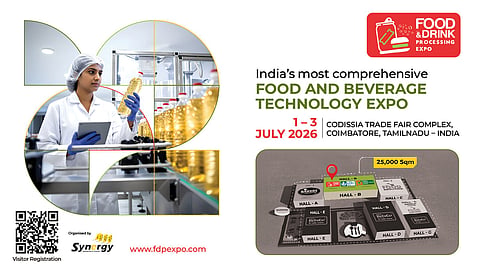Food & Drink Processing Expo 2026 set for July 1–3 at CODISSIA, Coimbatore