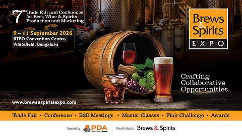 Brews & Spirits Expo - 9 to 11 September 2026 at the KTPO Convention Centre in Whitefield, Bengaluru