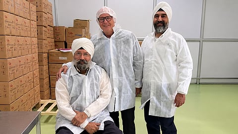 L to R: Mr. Gurinder Singh, founder, Rance FPS LLP; Mr John Higgins, CEO of IllumiPure; and Mr Harmeet Singh, CTO, IllumiPure.
