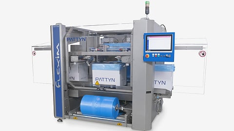 FLEXIM-41 - Pattyn’s advanced bag inserting machine designed for high-speed, precision bag insertion with minimal operator intervention