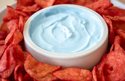 GNT's 'blue cheese' concept features hot-wing-seasoned potato chips with creatine