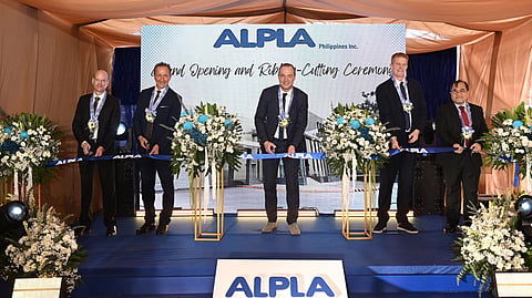 Picture (from left): Christian Kotschy (GM ALPLA Philippines), Johann Brieger (Ambassador of Austria), Walter Ritzer (COO ALPLA), Ronald Tichelaar (MD ALPLA APAC), Francis Ceballos (SVP Filinvest Land, Inc.).
