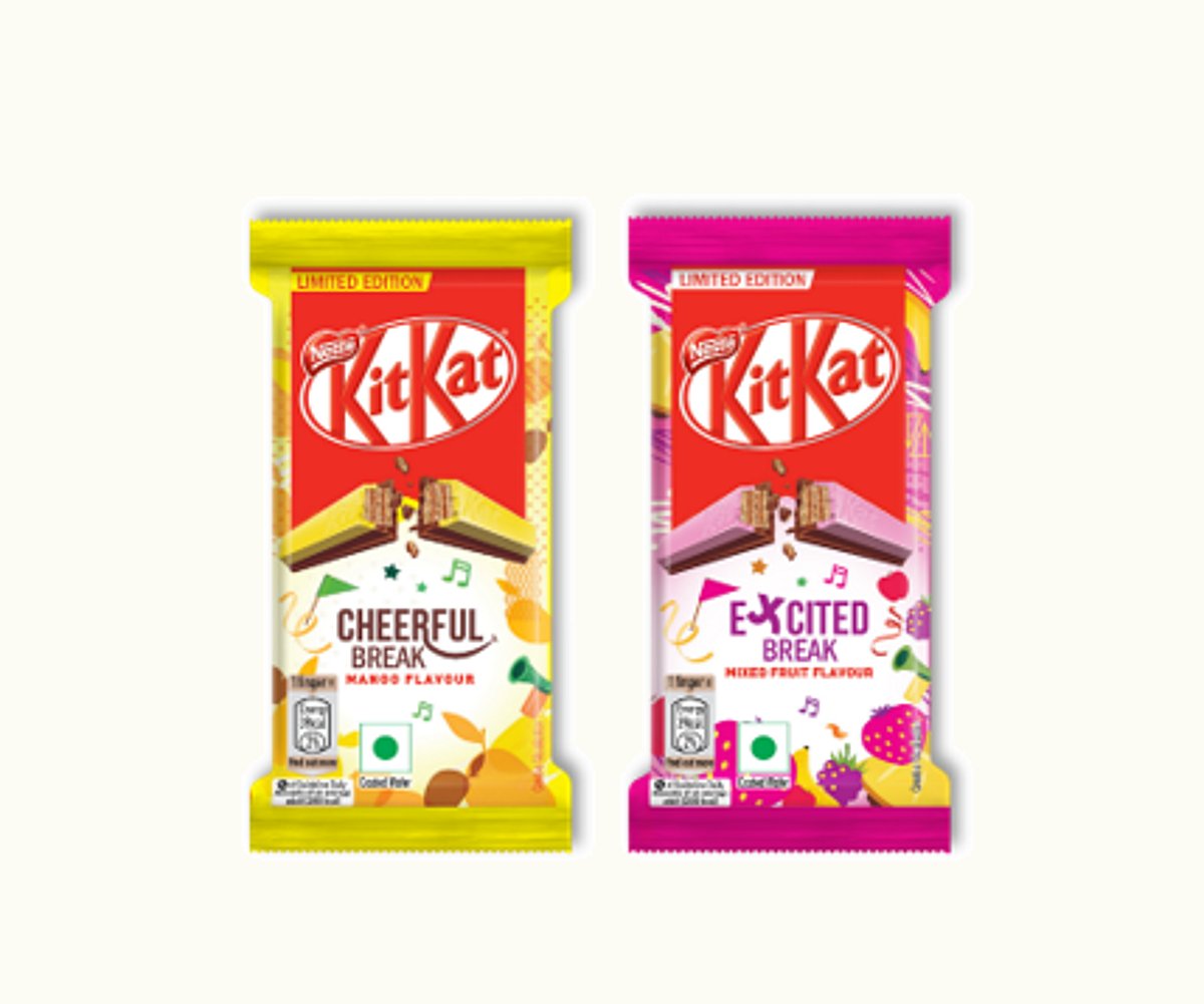 Kitkat Colors KITKAT launches Moodbreaks range with multi-color KITKAT fingers in ...