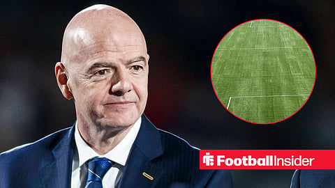 President of FIFA Gianni Infantino during the FIFA U20 World Cup Chile 2025 final match between Argentina and Morocco at Estadio Nacional Julio Martinez Pradanos on October 19, 2025 / Raymond James Stadium pitch before England vs New Zealand on 6 June, 2026