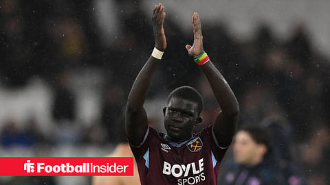 West Ham left-back El Hadji Malick Diouf claps