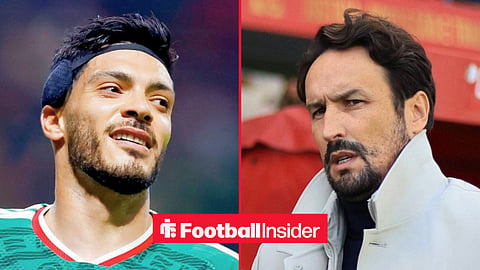 Split image of Wolves striker Raul Jimenez and Cesar Peixoto