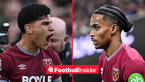 West Ham players Crysencio Summerville and Mateus Fernandes