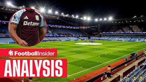 General view before the Champions League match between Aston Villa and Club Brugge at Villa Park, Birmingham, England on 12 March 2025 / Aston Villa's front-of-shirt sponsor during the 2025-26 campaign was Betano