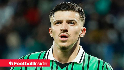 Sassulo centre-back Tarik Muharemovic during a Serie A game