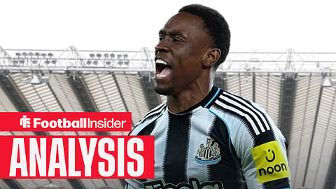 AS Monaco and United States striker Folarin Balogun edited into a Newcastle shirt