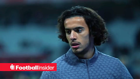 LOSC Lille midfielder Ayyoub Bouaddi warming up before a game
