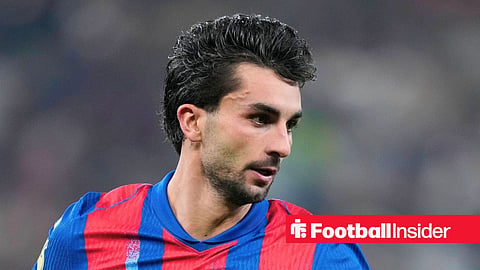 Spain international Ferran Torres featuring in a game for Barcelona