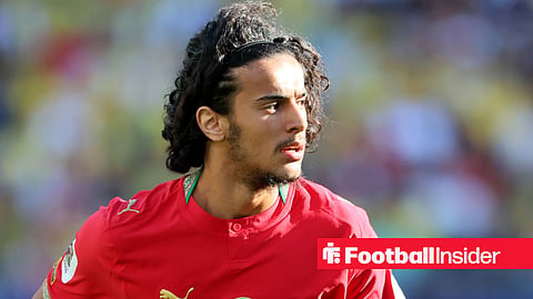 Morocco midfielder Ayyoub Bouaddi in action against Brazil at the World Cup