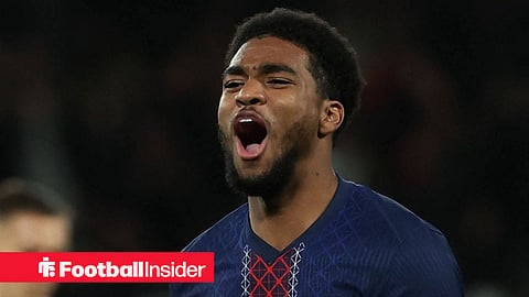 PSG forward Ibrahim Mbaye celebrates