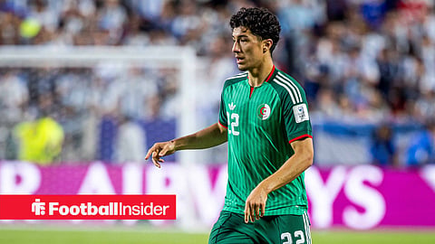 Algeria forward Ibrahim Maza in action at the World Cup