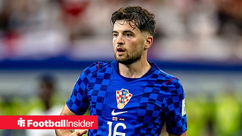 Como forward Martin Baturina features for Croatia against England