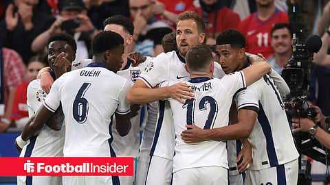 England squad celebrate at the 2024 European Championship