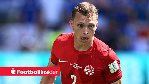 Celtic defender Alistair Johnston in action for Canada at the World Cup