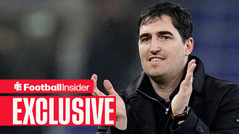 New Liverpool boss Andoni Iraola applauding the supporters.