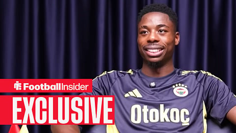 Former Sheffield Wednesday star Anthony Musaba in an interview for Fenerbahce.