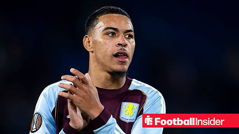 Aston Villa midfielder Morgan Rogers claps 