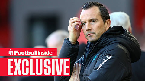 Football Insider exclusive as QPR manager Julien Stephan scratches his head.