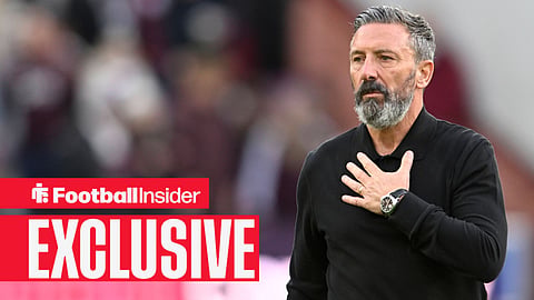 Derek McInnes, Manager of Hearts during the Hearts vs Falkirk Scottish Premiership match at Tynecastle Park, Edinburgh