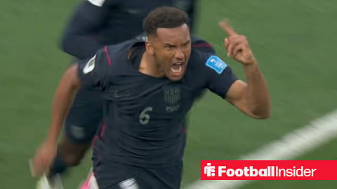 Celtic defender Auston Trusty celebrates after scoring for the United States against Turkey