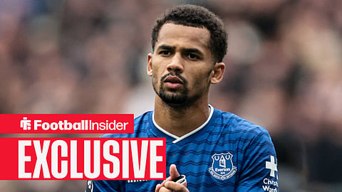 Everton winger Iliman Ndiaye claps