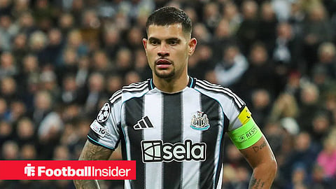 Newcastle United midfielder and captain Bruno Guimaraes