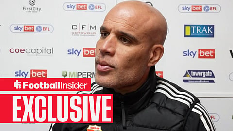Marcus Bignot in a post-match interview