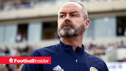 Steve Clarke looking stern on the sidelines.