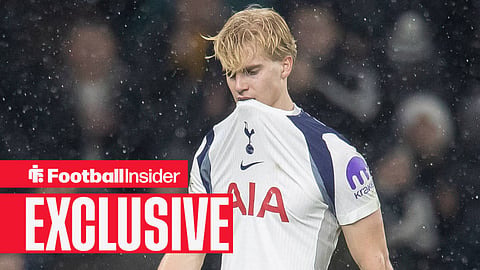 Tottenham midfielder Lucas Bergvall