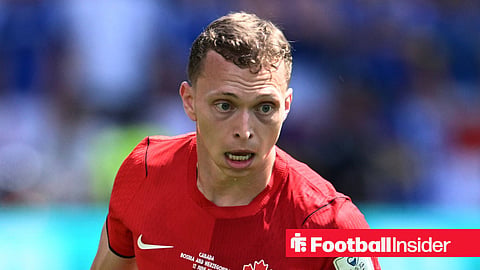 Celtic defender Alistair Johnston featuring for Canada against South Africa