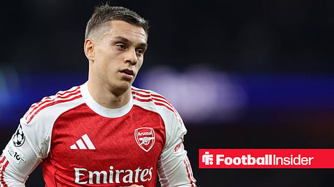 1st October 2025, Leandro Trossard of Arsenal during the Arsenal vs Olympiacos UEFA Champions League match at the Emirates Stadium, London