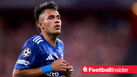 Camilo Duran of Qarabag FK looks on during the UEFA Champions League 2025-26 League Phase MD3 match between Athletic Club and Qarabag FK at San Mames on October 22, 2025